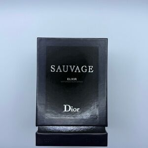 Dior Sauvage Elixir Black with Silver Lettering